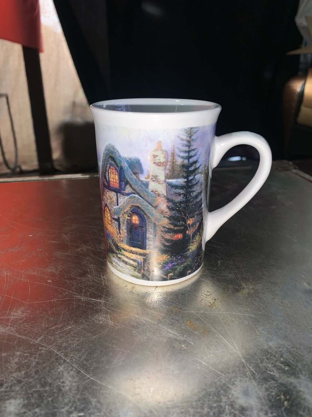 2003 Thomas Kinkade Painter of Light Scenic Cottage Coffee Mug